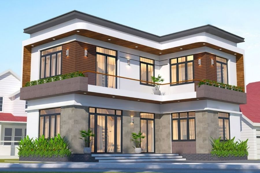 Khuyết góc là đặc điểm khó tránh của nhà chữ L, tuy nhiên, nếu phần thiếu hụt quá lớn sẽ làm tổng thể ngôi nhà mất cân đối nghiêm trọng