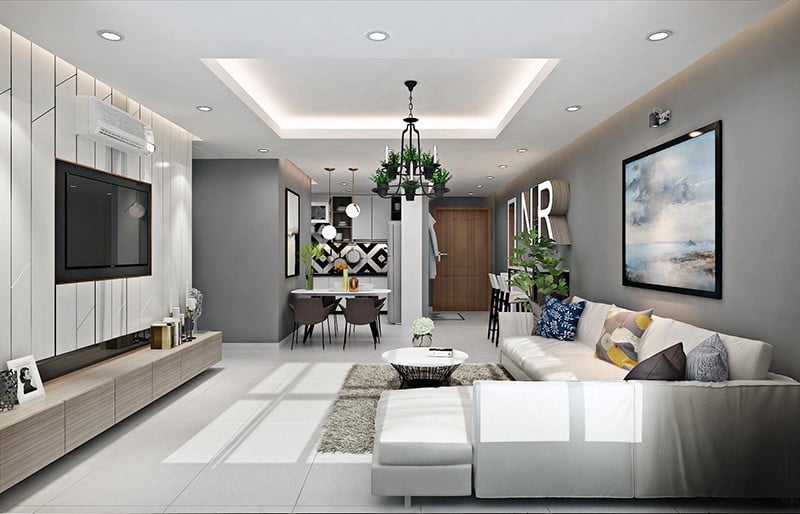 Tùy vào diện tích và thiết kế trần, bạn có thể lựa chọn những kiểu bố trí đèn trần để đảm bảo tính thẩm mỹ và hiệu quả chiếu sáng