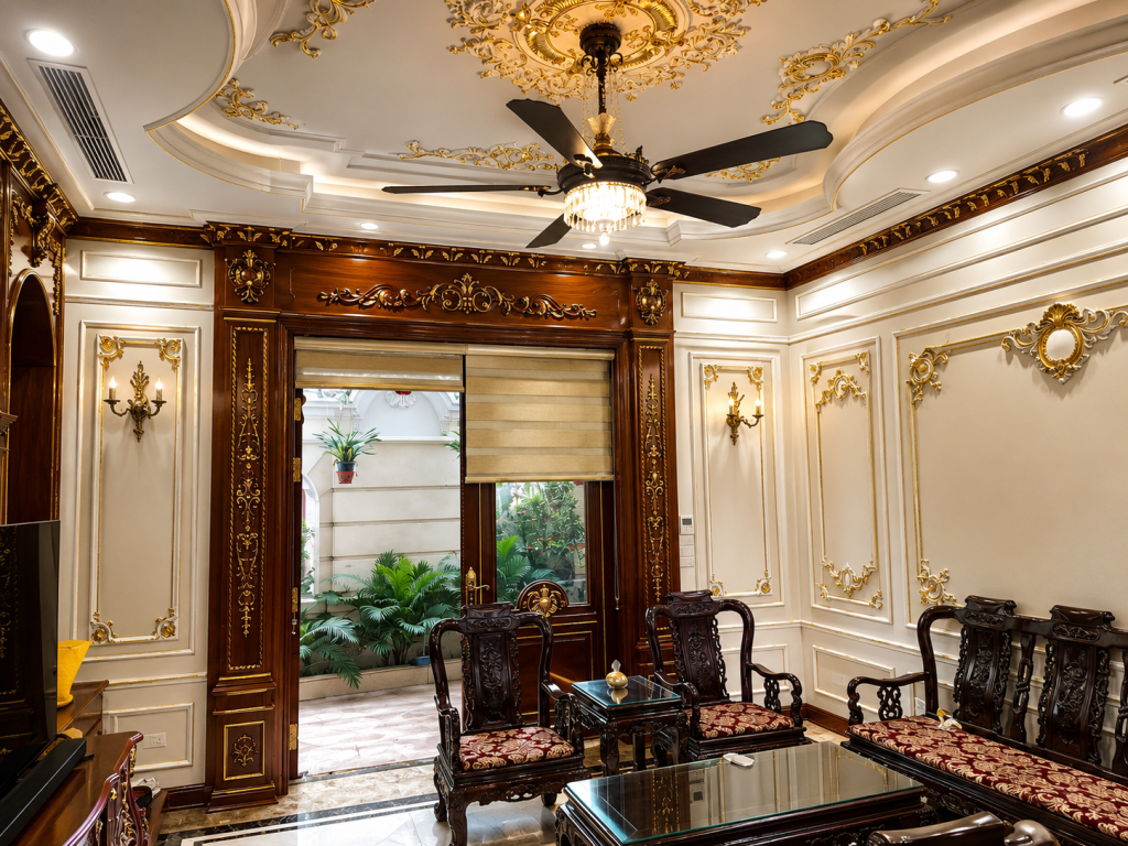 Quạt trần trang trí đang trở thành một trong những món nội thất được ưa chuộng trong các không gian cao cấp năm gần đây