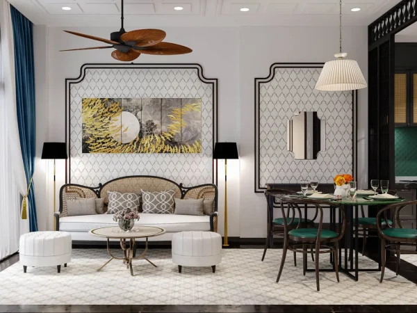 Phong cách nội thất Indochine là gì? Đặc điểm và cách ứng dụng trong không gian sống